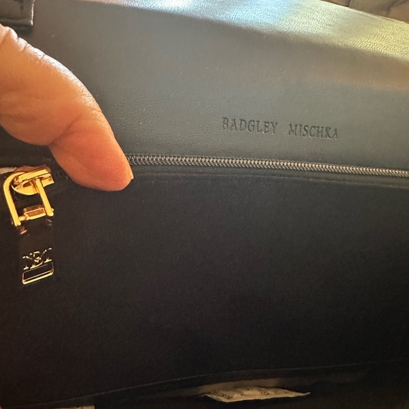 Badgley Mischka Black Quilted Chain Bag New - Picture 6 of 13